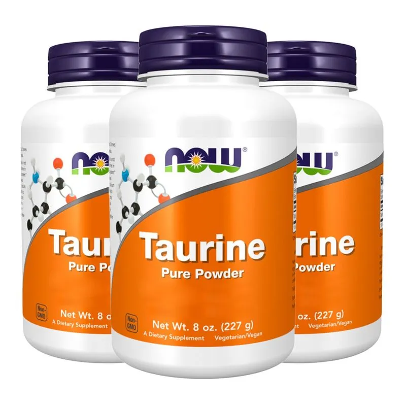 Taurina em Pó Now Foods 227 g Importado 3un