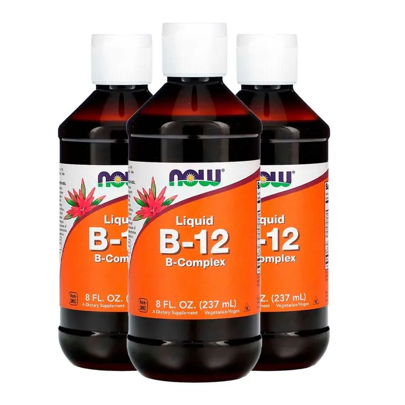 Complexo de Vitamina B-12 Now Foods 237 ml Importado 3un
