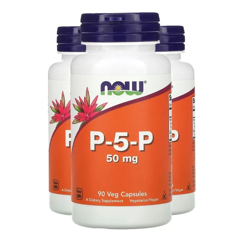 P-5-P 50mg Now Foods 90 Cápsulas Importado 3un
