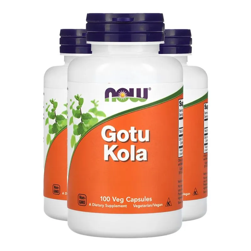 Gotu Kola 450mg Now Foods 100 Cáps Importado 3un
