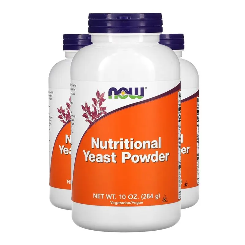 Levedura Nutricional em Pó Now Foods 284 g Importado 3un
