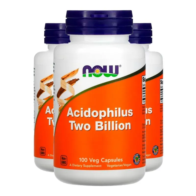 Acidophilus Two 20mg Now Foods 100 Cápsulas Importado 3un