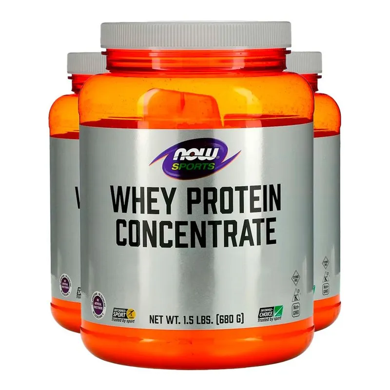 Whey Protein Concentrado Now Foods 680g Pó Importado 3un