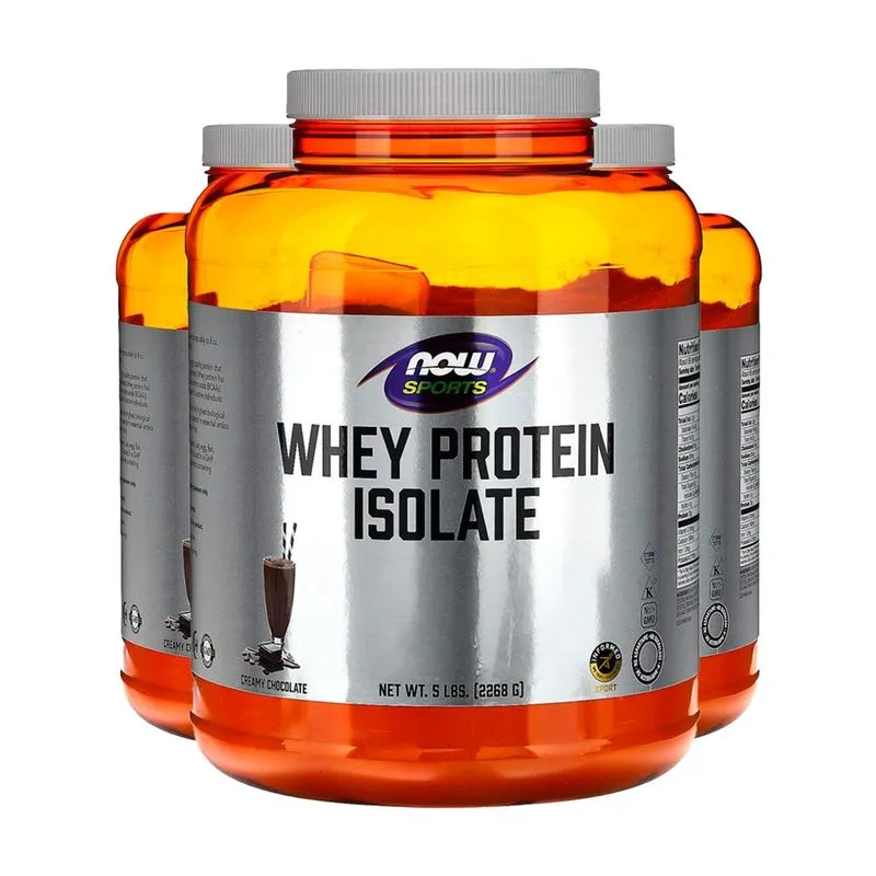 Whey Protein Isolado Now Foods 2268 Gramas Pó Importado 3un