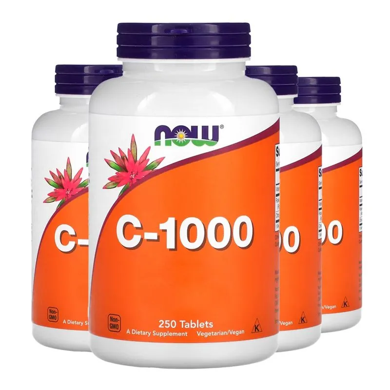 Vitamina C-1000mg Now Foods 250 Tablets Importado 4un
