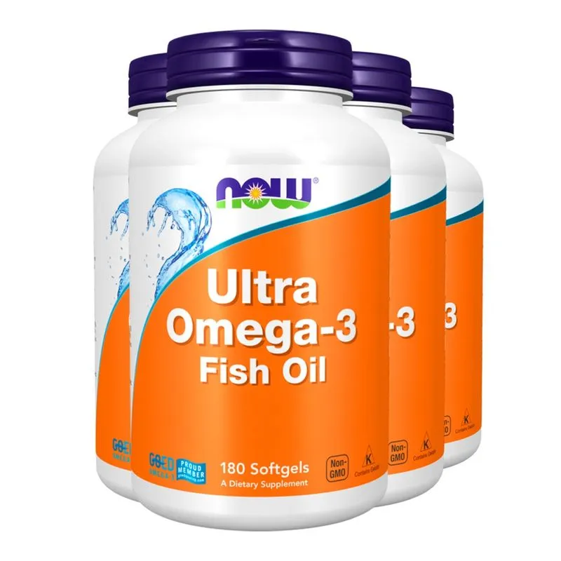 Ultra Omega 3 500Epa/250Dha Now Foods 180Soft Importado 4un