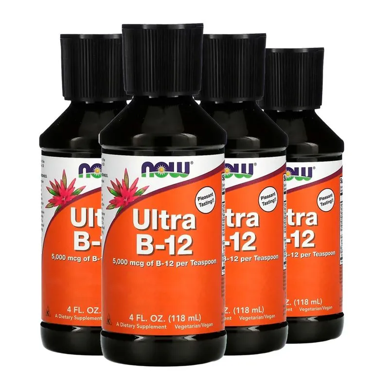Ultra B-12 Vitamina Complexo B Now Foods 118ml Importado 4un