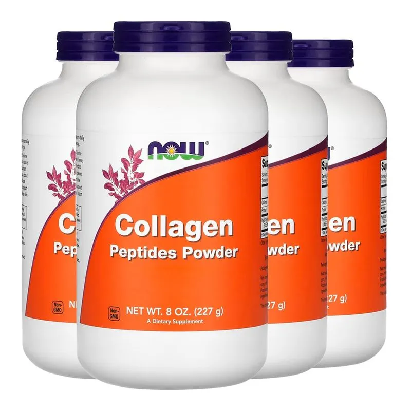Peptídeos de Colágeno em Pó Now Foods 227g Importado 4un