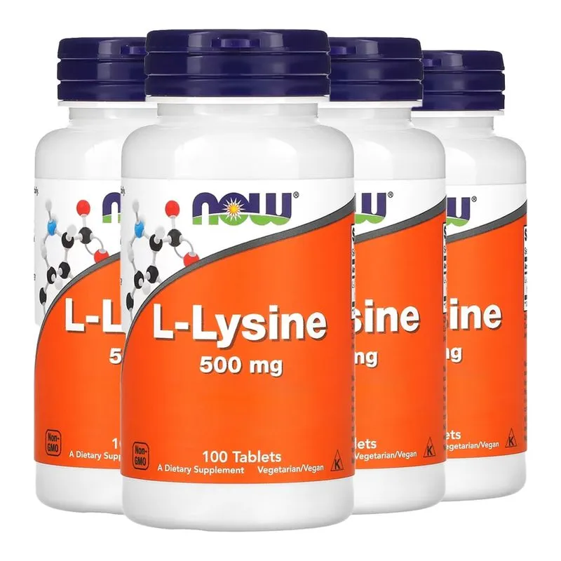L-lisina 500 mg Now Foods 100 Tablets Importado 4un