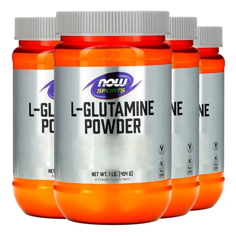 L-Glutamina Pó Now Foods Sports 454g f. Livre Importado 4un