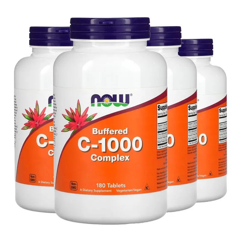 Complexo Vitamina C 1000mg Now Foods 180 Tabls Importado 4un