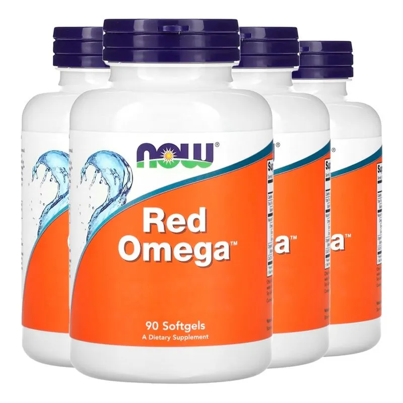 Red Omega C0Q10 e Lev. Arroz Now Foods 90 Sofg Importado 4un