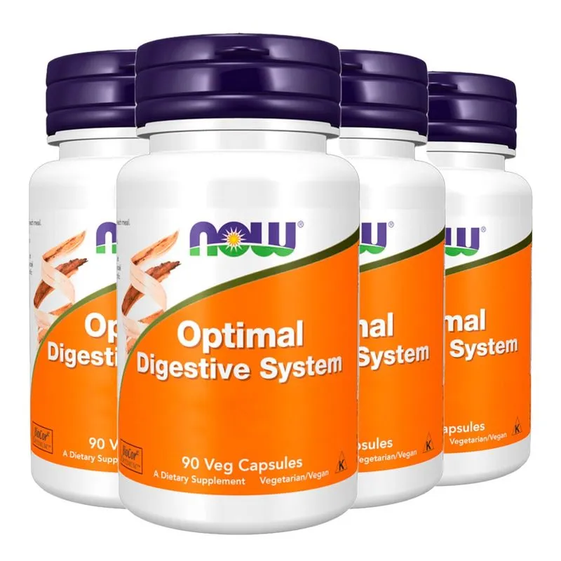 Optimal Digestive System Now Foods 90 Veg Cáps Importado 4un