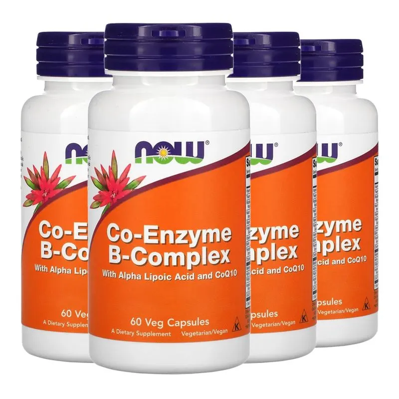 Coenzima Complexo B Now Foods 60 Cápsulas Importado 4un