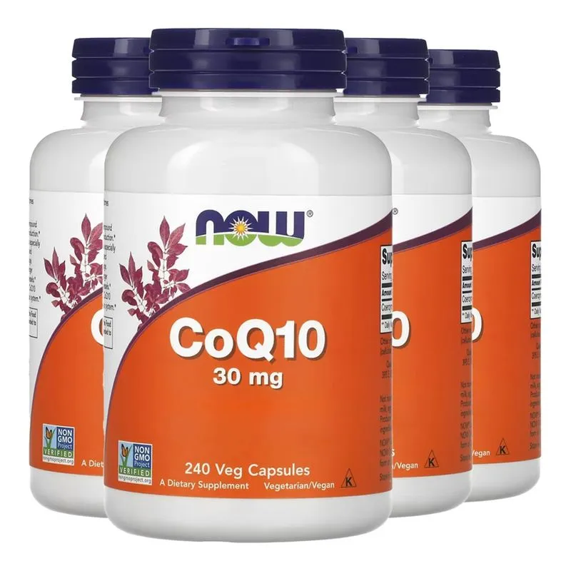 Coenzima Coq10 30mg Now Foods 240 Cáps Importado 4un