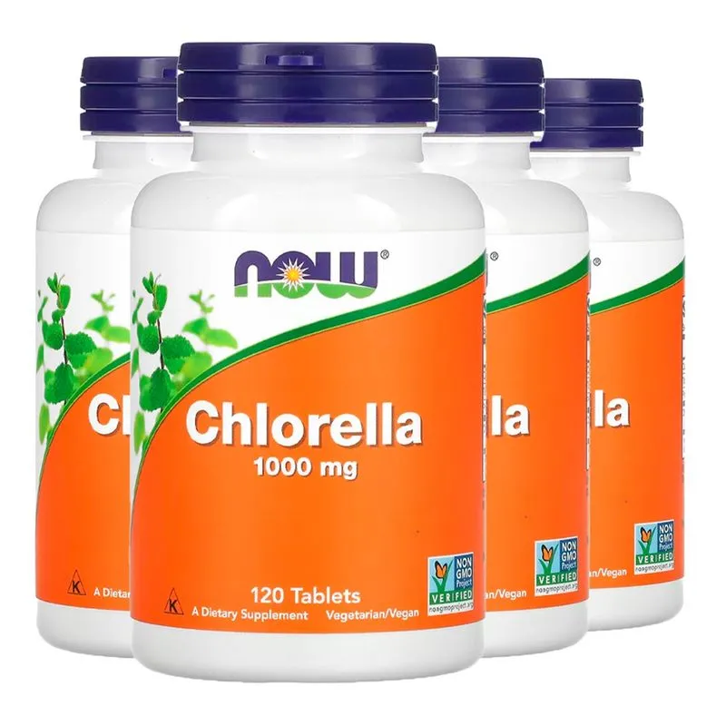 Chlorella 1000mg Now Foods 120 Tablets Importado 4un