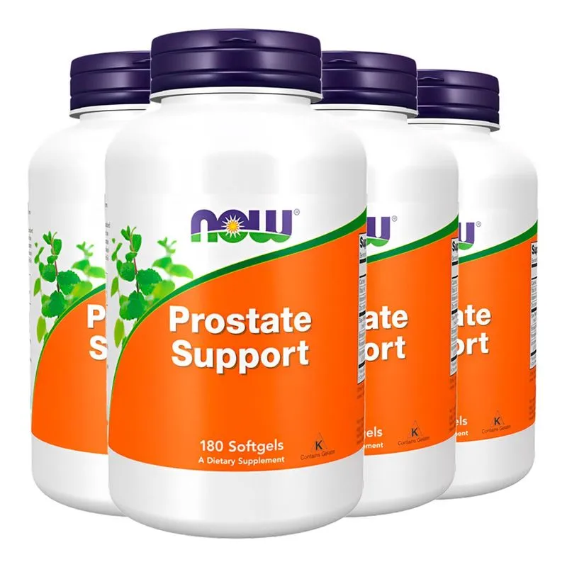 Prostate Support Now Foods 180 Softgels Importado 4un