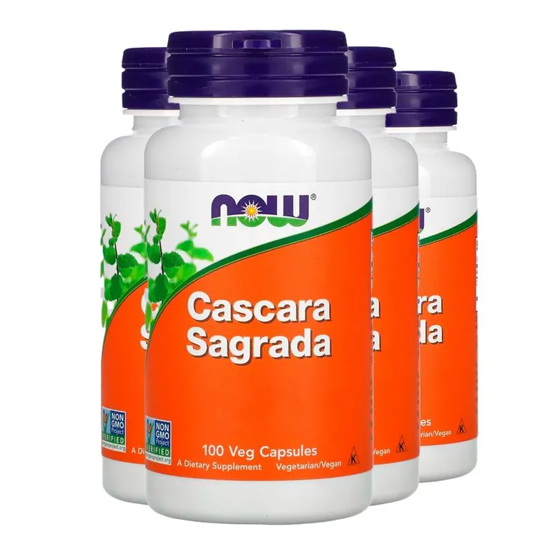 Cáscara Sagrada 450mg Now Foods 100 Cáps Importado 4un