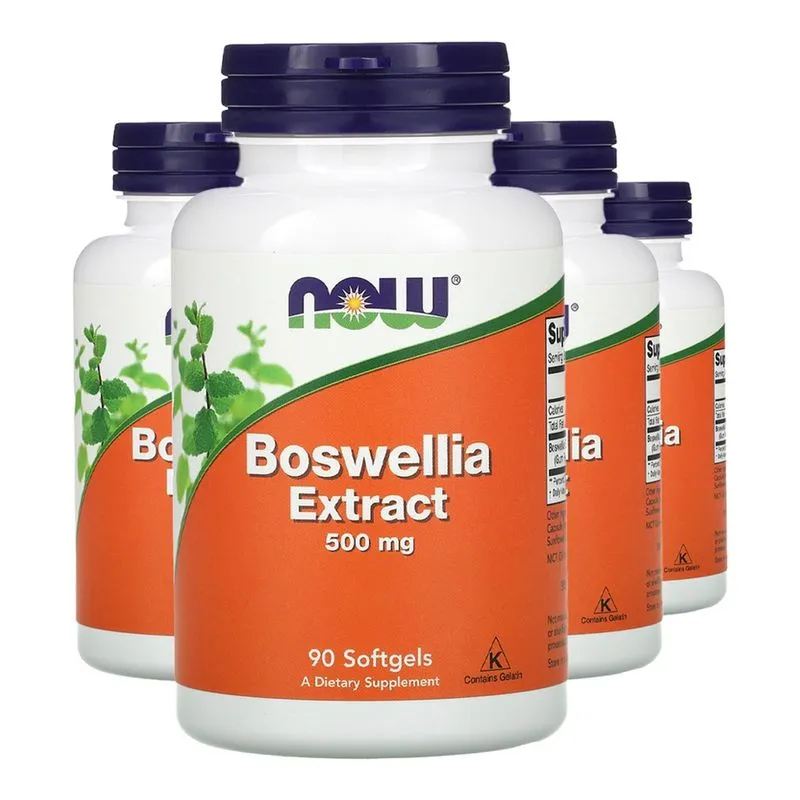 Extrato de Boswellia 500mg Now Foods 90 Soft Importado 4un