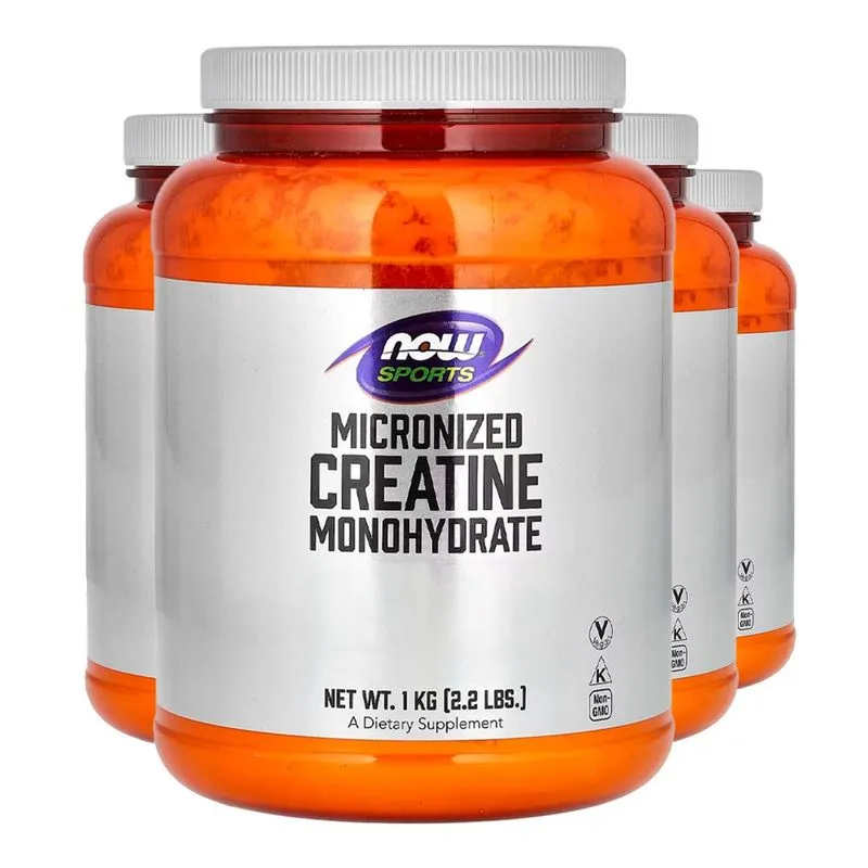 Creatina Monohidratada Now Foods 1Kg Pó Importado 4un