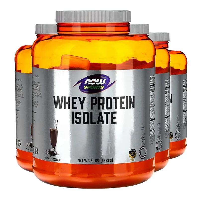 Whey Protein Isolado Now Foods 2268 Gramas Pó Importado 4un