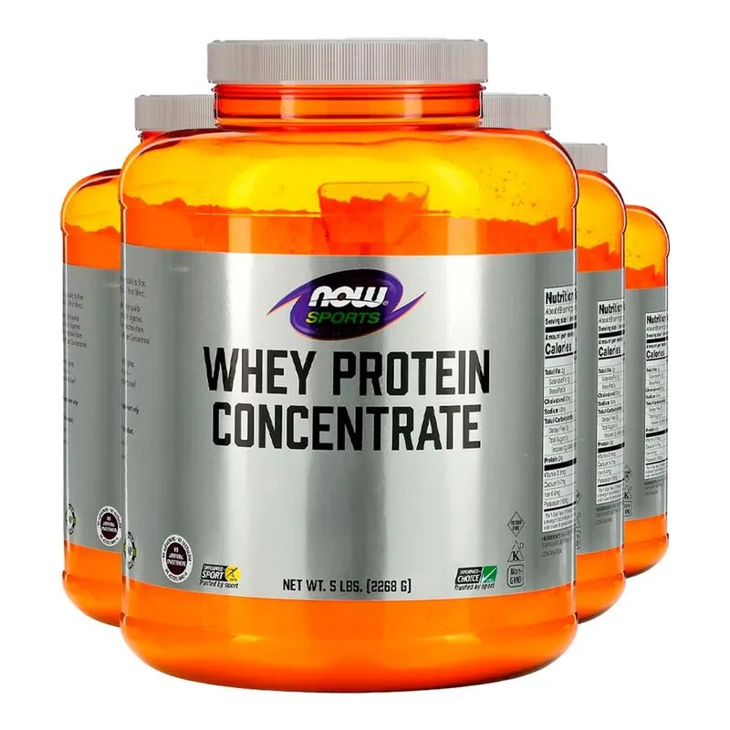 Whey Protein Concentrado Now Foods 2268g Pó Importado 4un