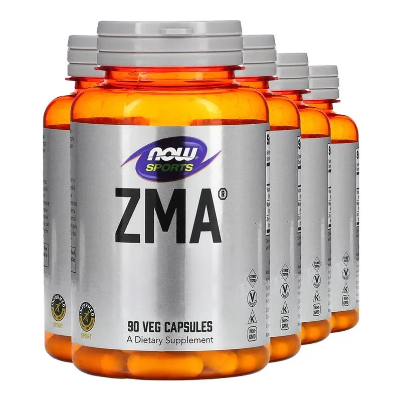 Zma Zinco Magnésio 800mg Now Foods 90Cáps Importado 5un