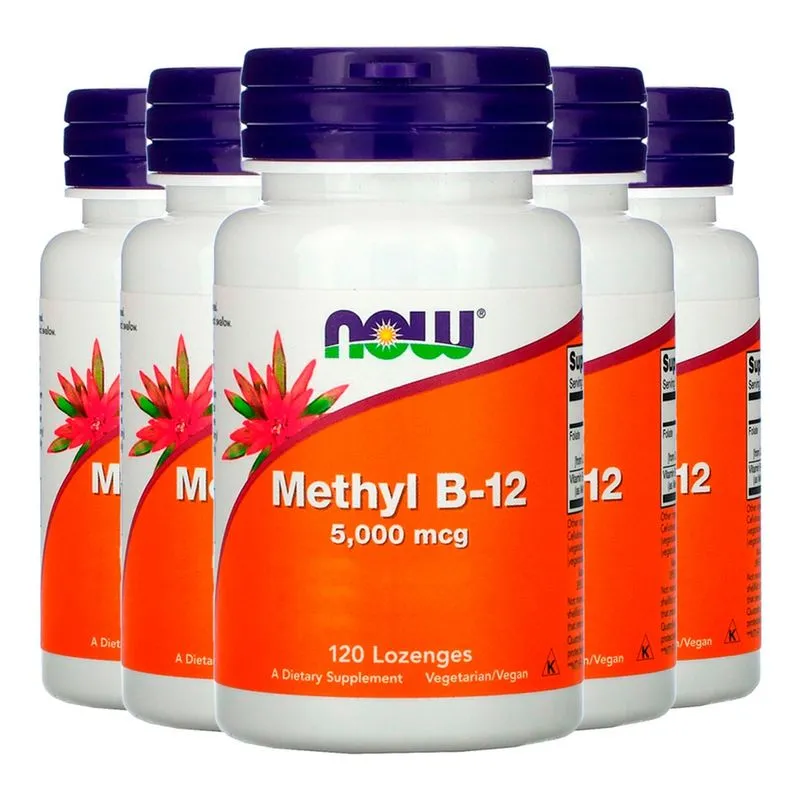 Vitamina B12 Metilcobalamina Now Foods 120Pst Importado 5un