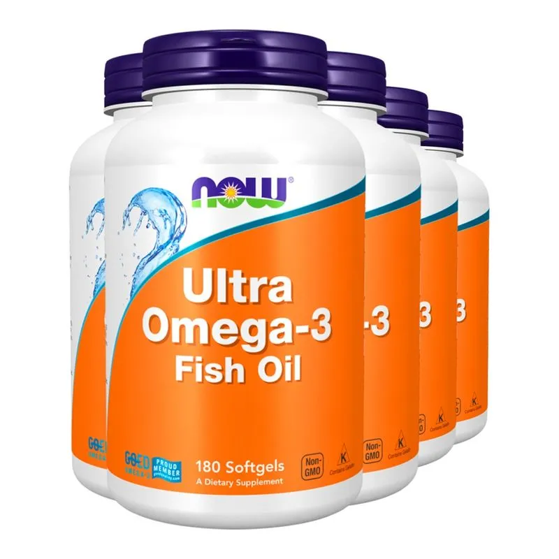 Ultra Omega 3 500Epa/250Dha Now Foods 180Soft Importado 5un