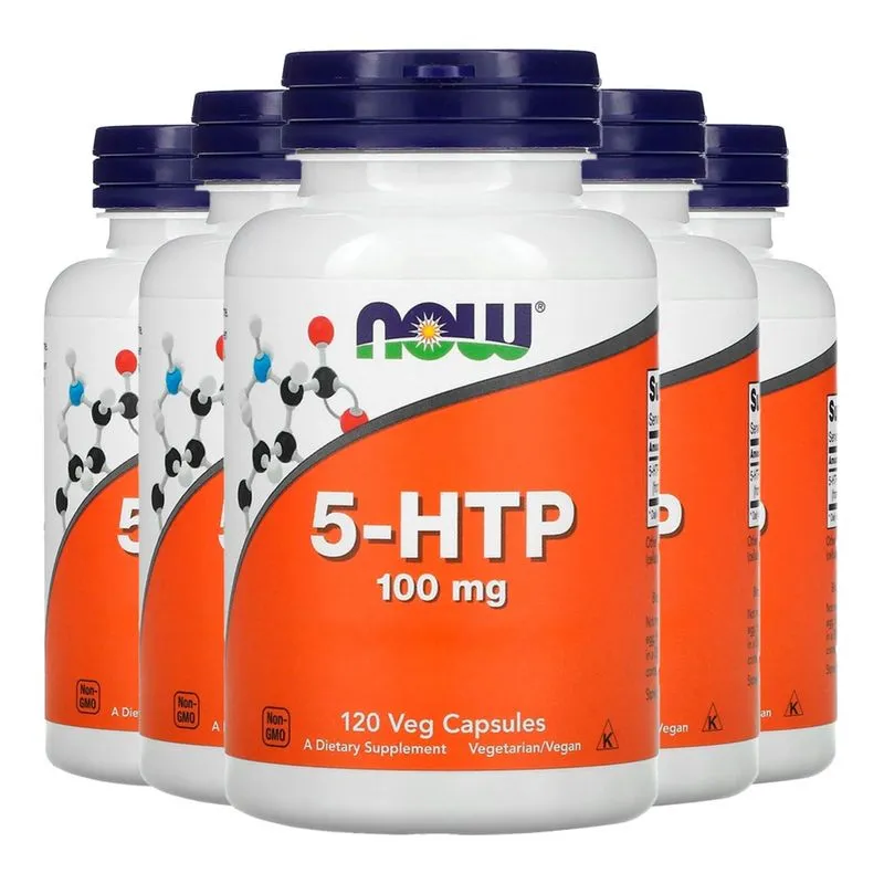 5Htp 100mg Now Foods 5hidroxitriptofano 120Cáp Importado 5un