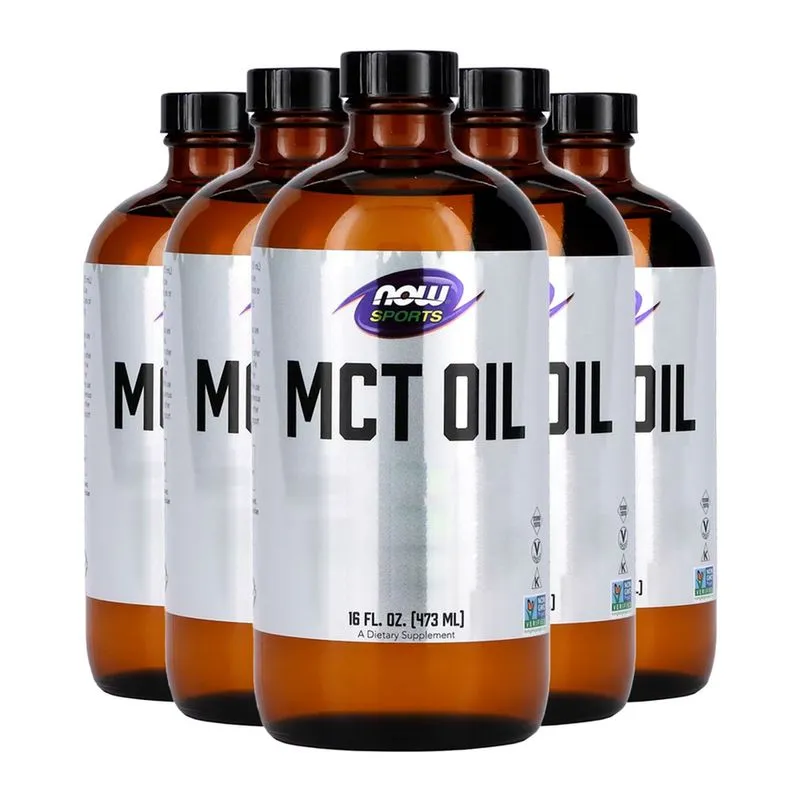 Óleo Mct Líquido Now Foods Sports 473ml Puro Importado 5un