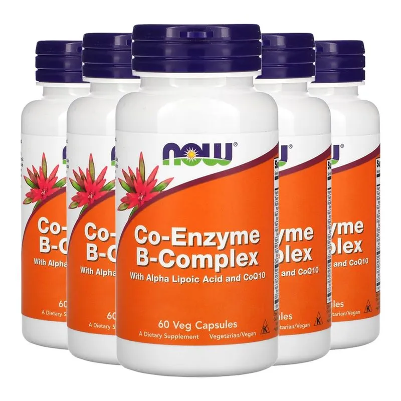 Coenzima Complexo B Now Foods 60 Cápsulas Importado 5un