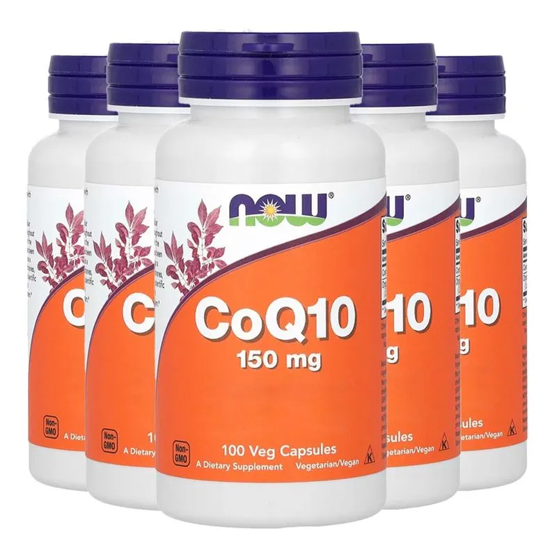 Coenzima CoQ10 150mg Now Foods 100 Cápsulas Importado 5un