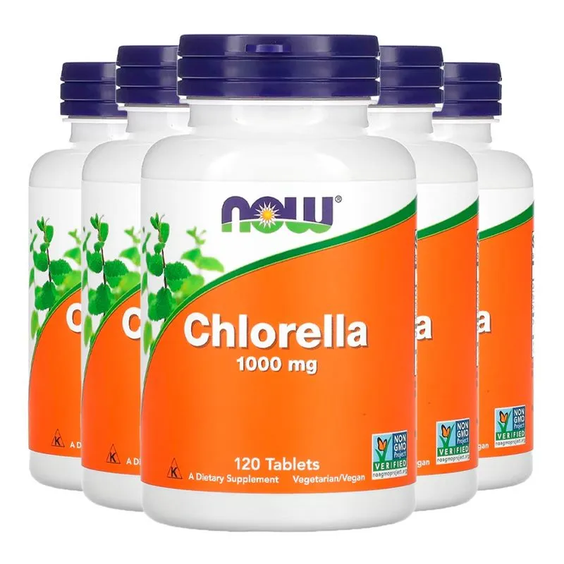 Chlorella 1000mg Now Foods 120 Tablets Importado 5un