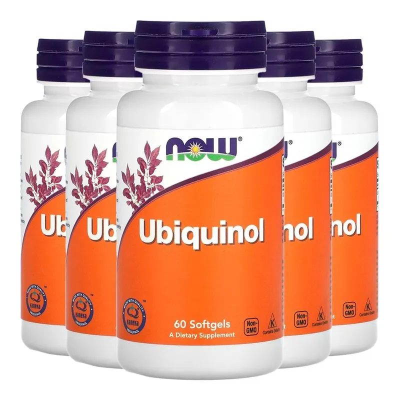Ubiquinol 100 mg Now Foods 60 Softgels Importado 5un