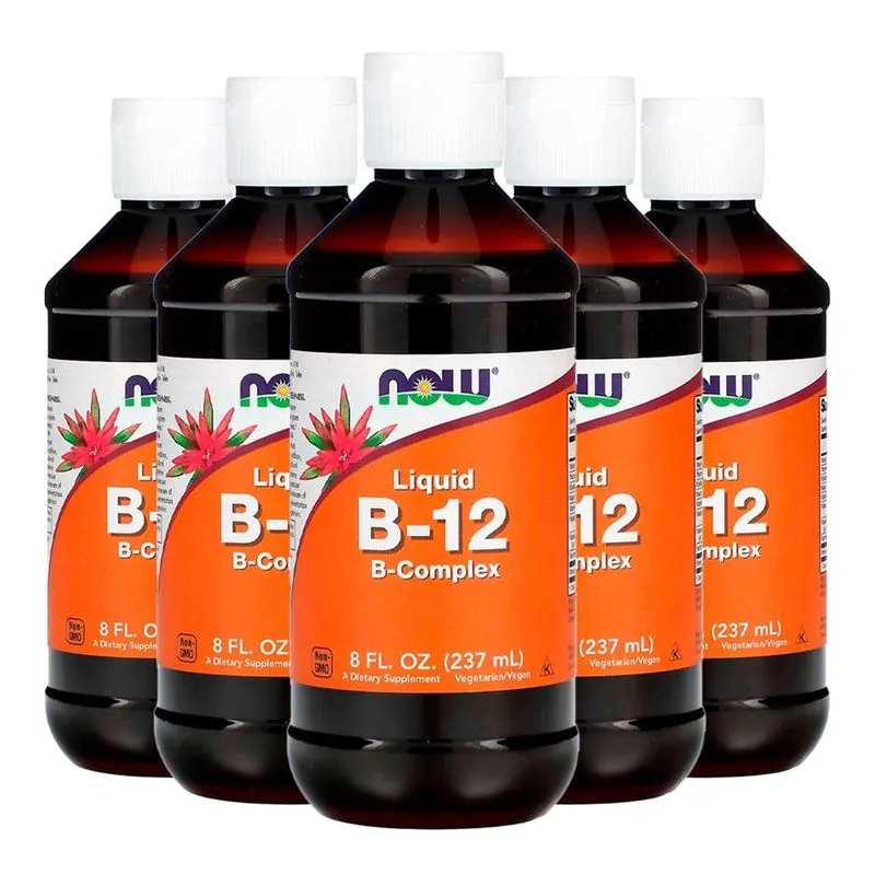 Complexo de Vitamina B-12 Now Foods 237 ml Importado 5un