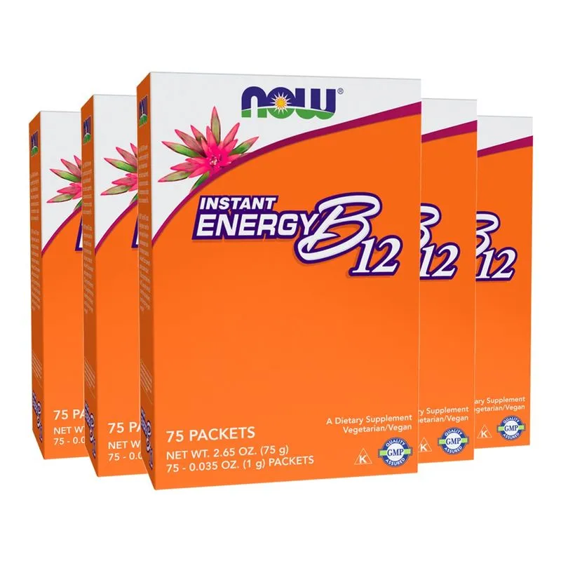 Complexo B-12 Now Foods Caixa com 75psc Importado 5un