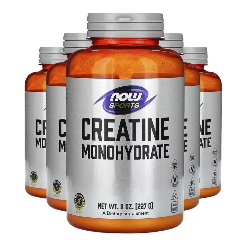Creatina Monohidratada Now Foods 227g em Pó Importado 5un