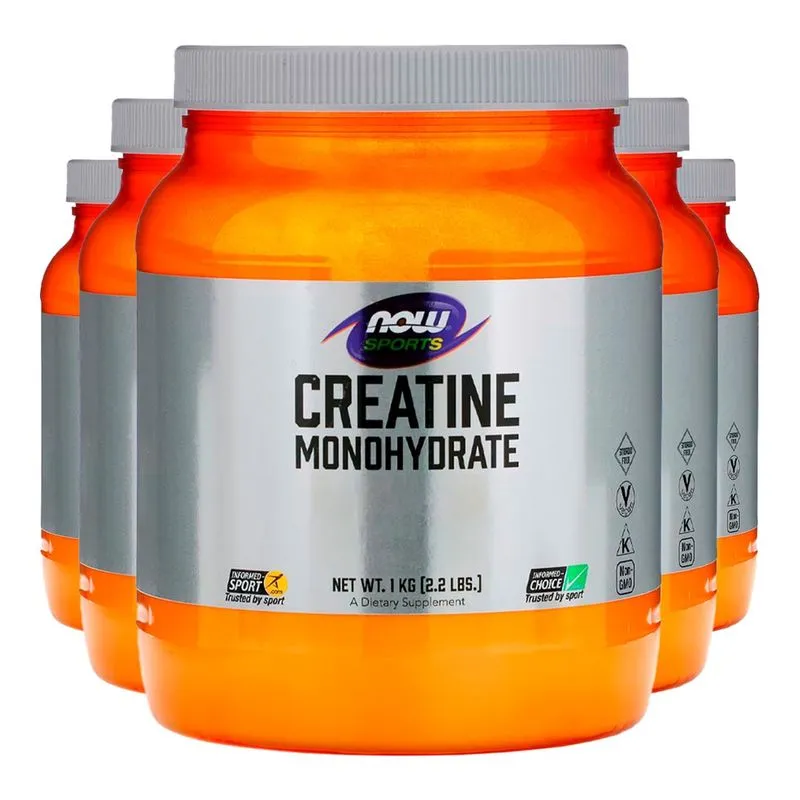 Creatina Monohidratada Now Foods 1kg Pó 5un
