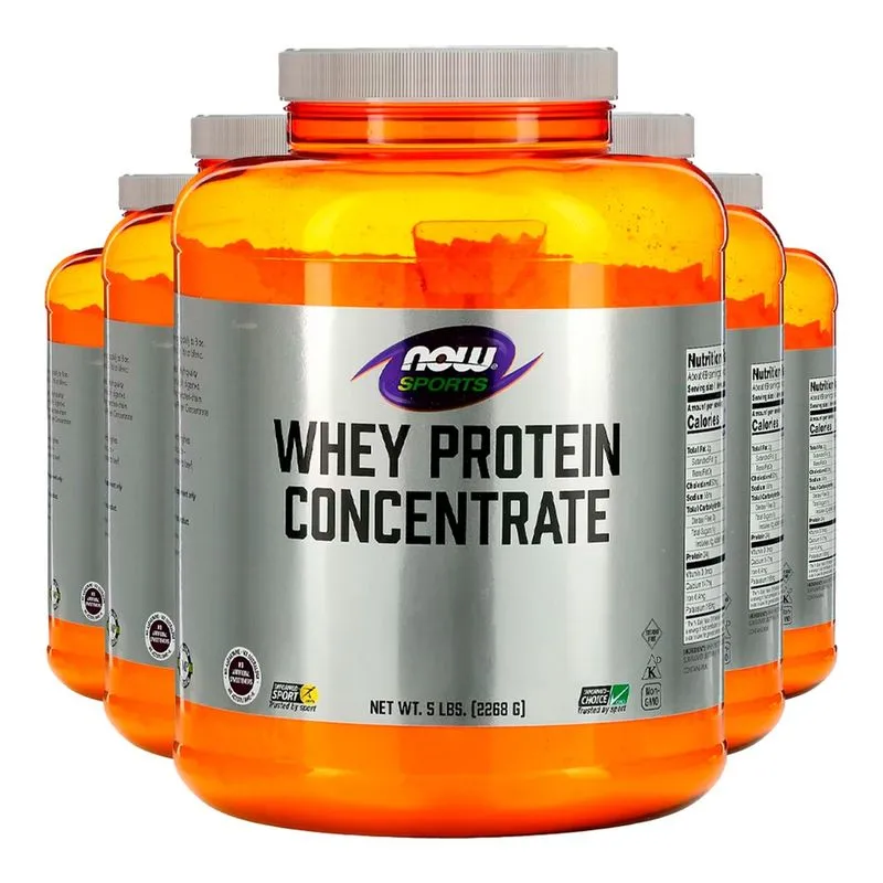 Whey Protein Concentrado Now Foods 2268g Pó Importado 5un