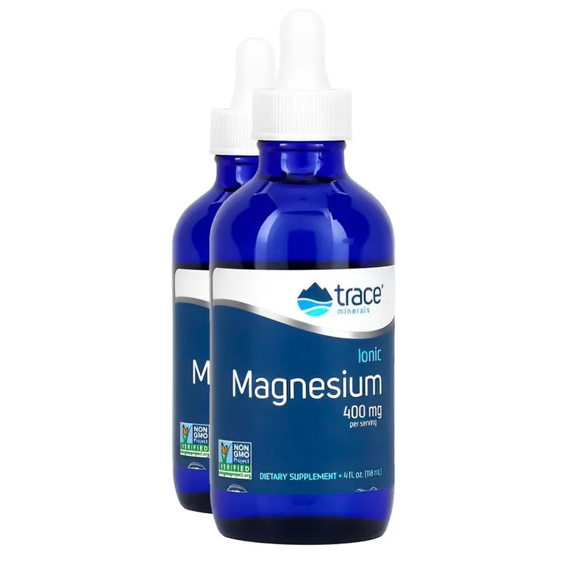 Trace Minerals Magnésio Iônico 400mg 118ml Importado 2un