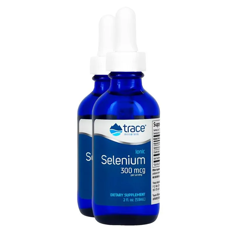 Trace Minerals Selênio Iônico Líquido 300mcg 59ml 2un