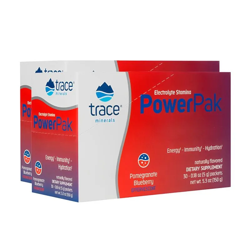 Trace Minerals PowerPak Eletrólito Pacote 30un Importado 2un