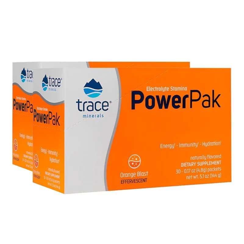Trace Minerals PowerPak Eletrólito Pacote 30un Importado 2un