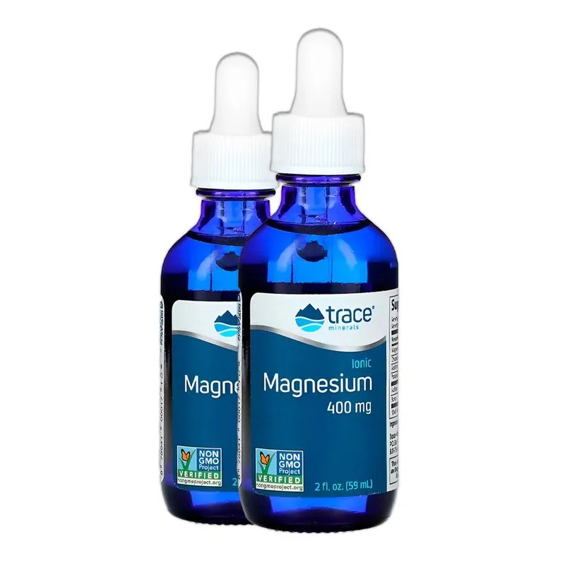 Trace Minerals Magnésio Iônico 400mg 59ml Importado 2un