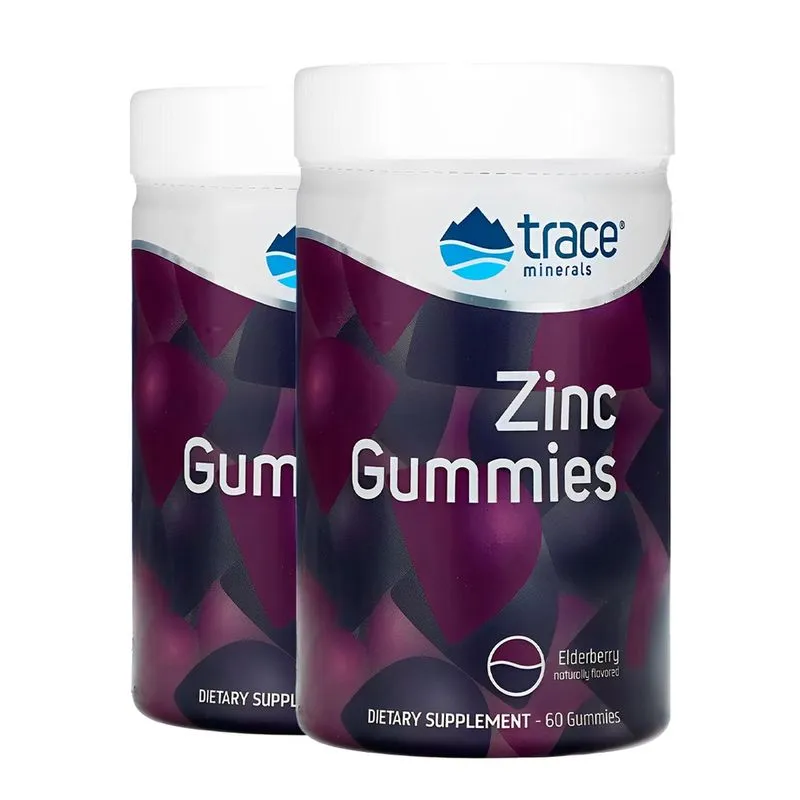Trace Minerals Gomas de Zinco 30mg 60 Goma Importado 2un