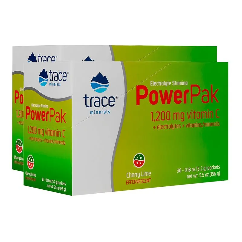 Trace Minerals Eletrólito Stamina Power Pak com 30Sachês 2un