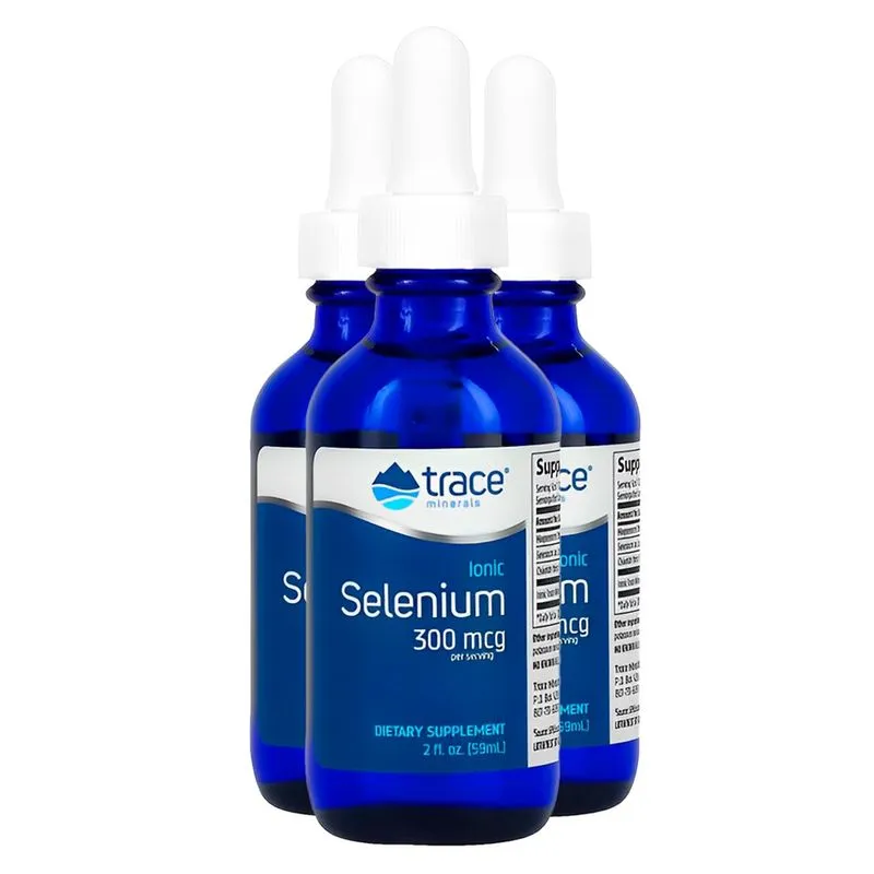 Trace Minerals Selênio Iônico Líquido 300mcg 59ml 3un