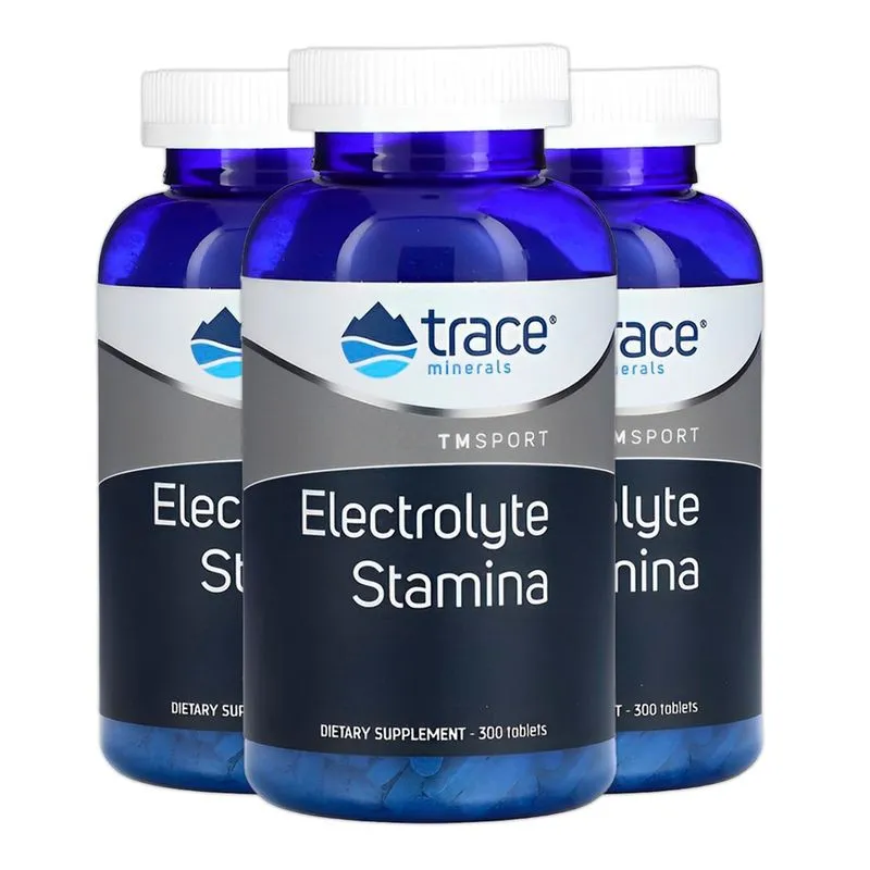 Trace Minerals Eletrólito Stamina 300 Tabs Importado 3un