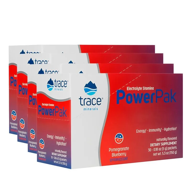 Trace Minerals PowerPak Eletrólito Pacote 30un Importado 4un
